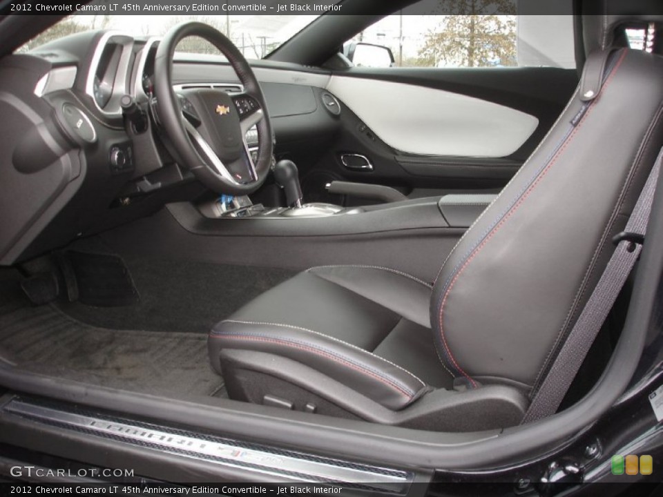 Jet Black Interior Photo for the 2012 Chevrolet Camaro LT 45th Anniversary Edition Convertible #58477245