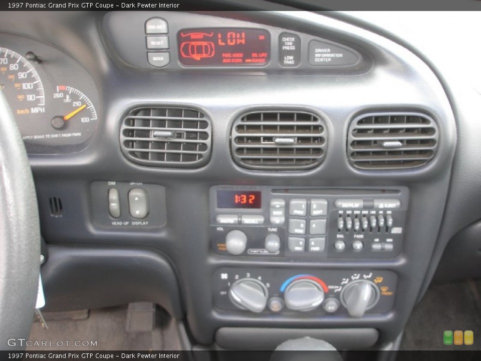Dark Pewter Interior Controls for the 1997 Pontiac Grand Prix GTP Coupe #58477395