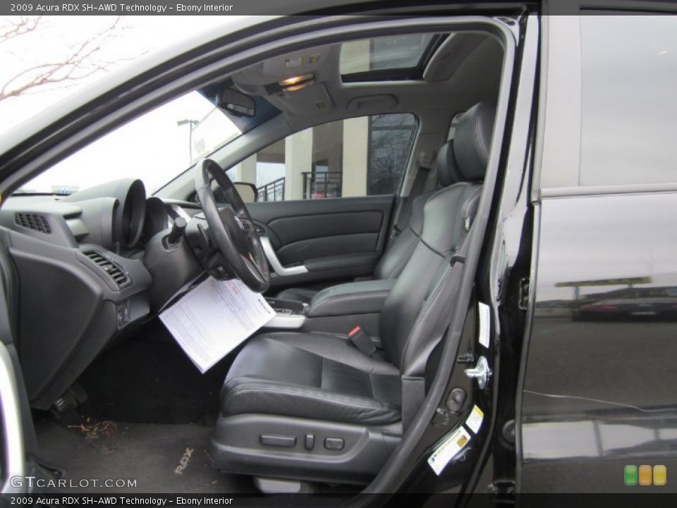 Ebony Interior Photo for the 2009 Acura RDX SH-AWD Technology #58480905