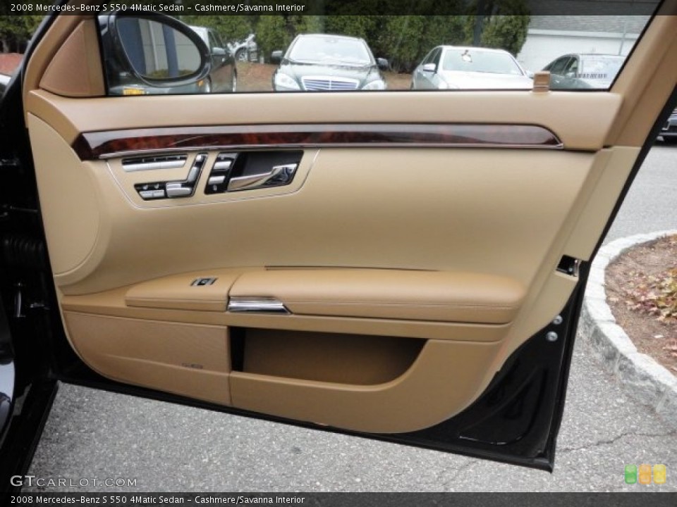 Cashmere/Savanna Interior Door Panel for the 2008 Mercedes-Benz S 550 4Matic Sedan #58484016
