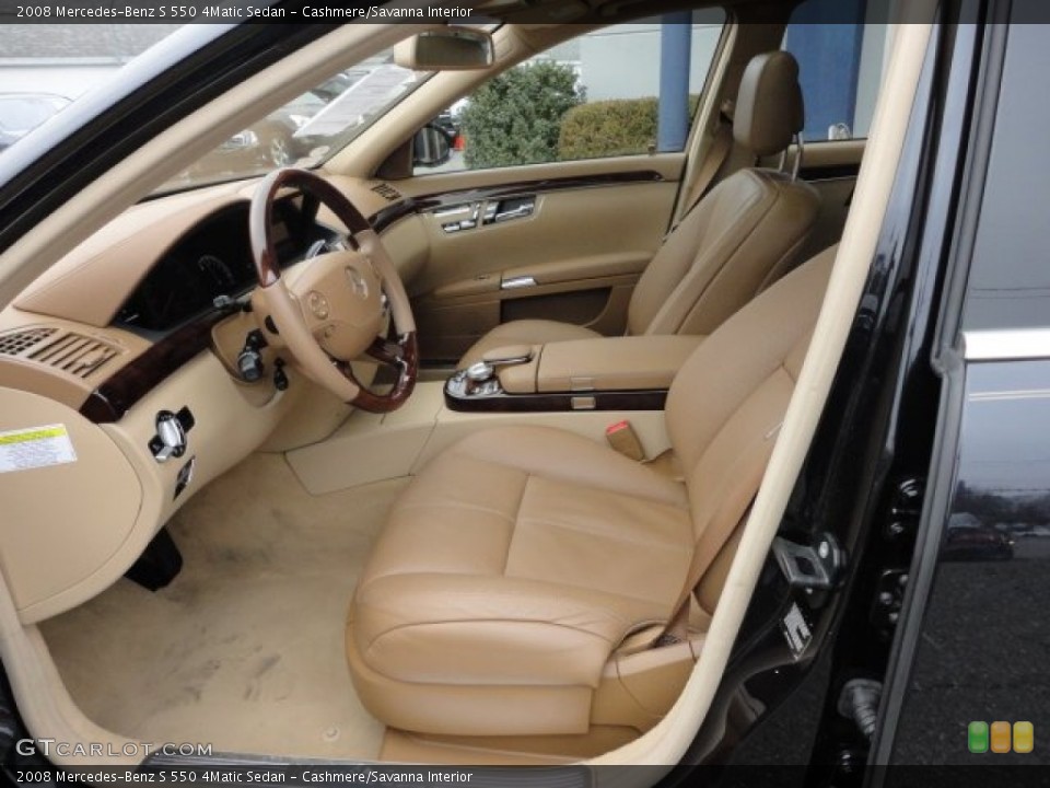 Cashmere/Savanna Interior Photo for the 2008 Mercedes-Benz S 550 4Matic Sedan #58484106