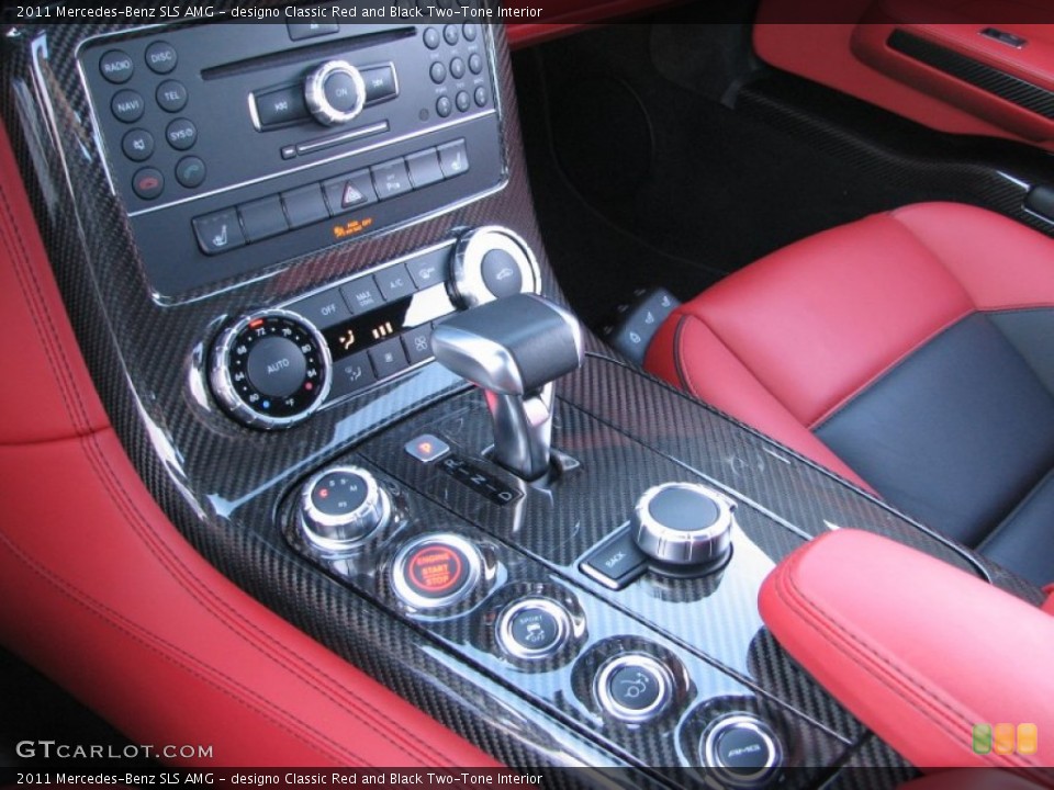 designo Classic Red and Black Two-Tone Interior Transmission for the 2011 Mercedes-Benz SLS AMG #58484733