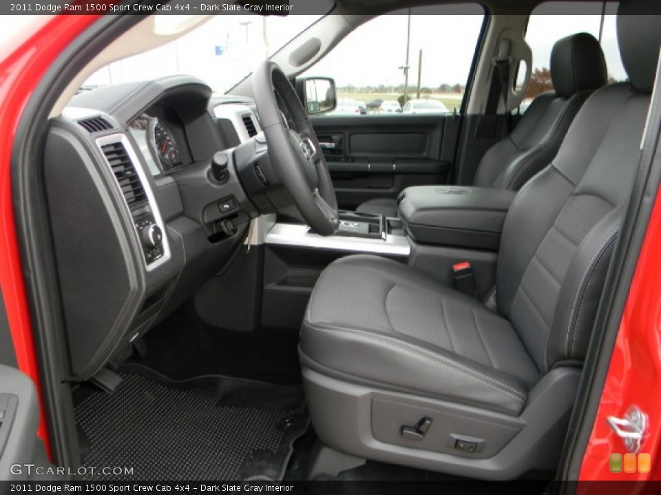 Dark Slate Gray Interior Photo for the 2011 Dodge Ram 1500 Sport Crew Cab 4x4 #58485832