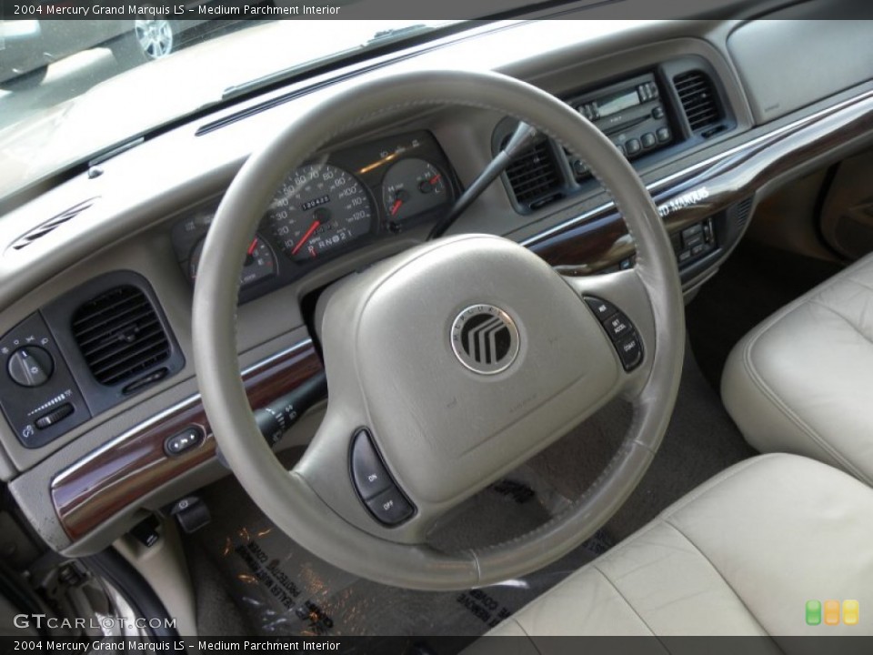 Medium Parchment Interior Steering Wheel for the 2004 Mercury Grand Marquis LS #58486137