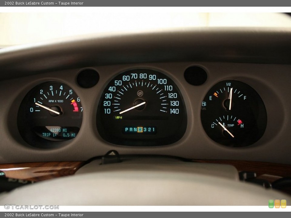 Taupe Interior Gauges for the 2002 Buick LeSabre Custom #58490905