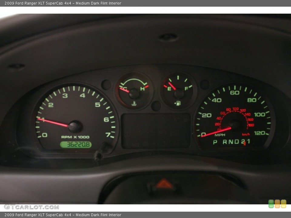 Medium Dark Flint Interior Gauges for the 2009 Ford Ranger XLT SuperCab 4x4 #58491238