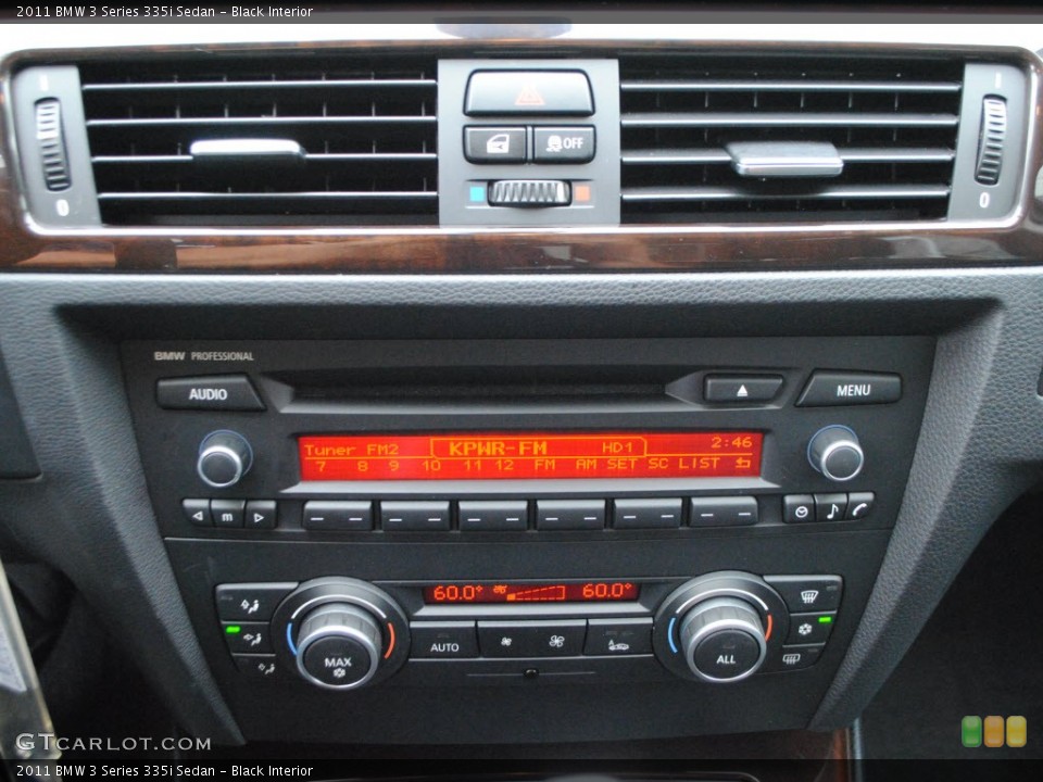 Black Interior Controls for the 2011 BMW 3 Series 335i Sedan #58491298