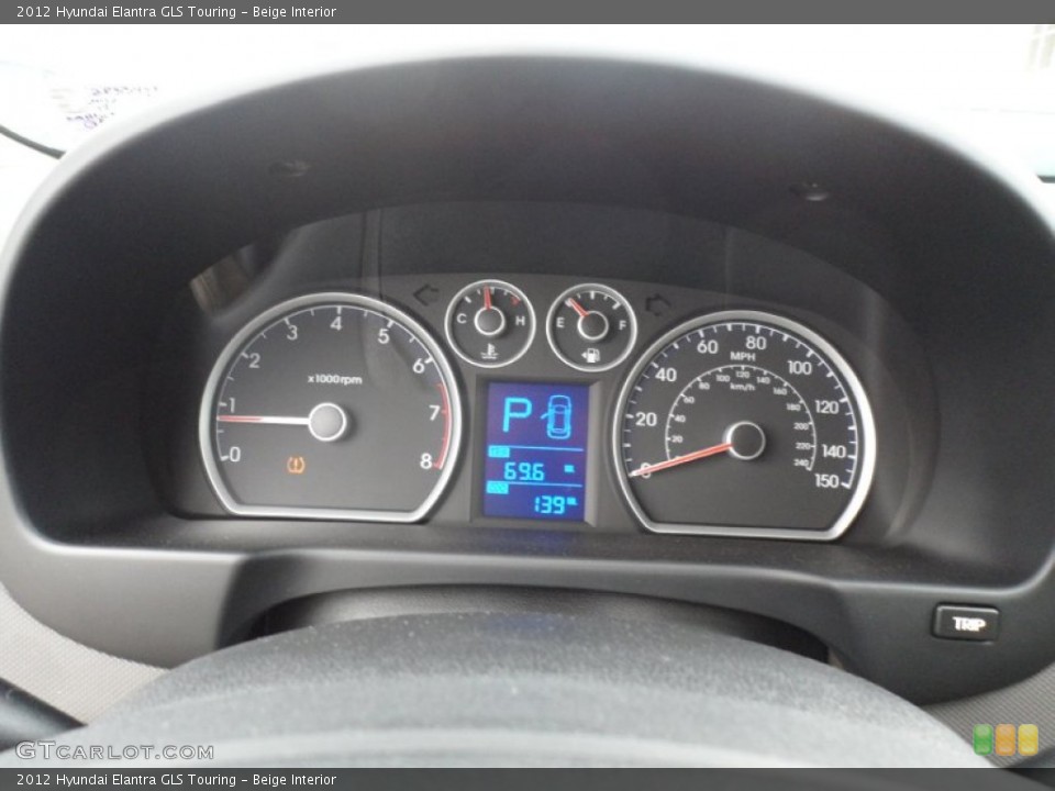 Beige Interior Gauges for the 2012 Hyundai Elantra GLS Touring #58492810
