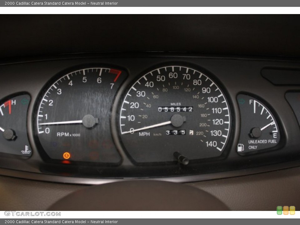 Neutral Interior Gauges for the 2000 Cadillac Catera  #58494046