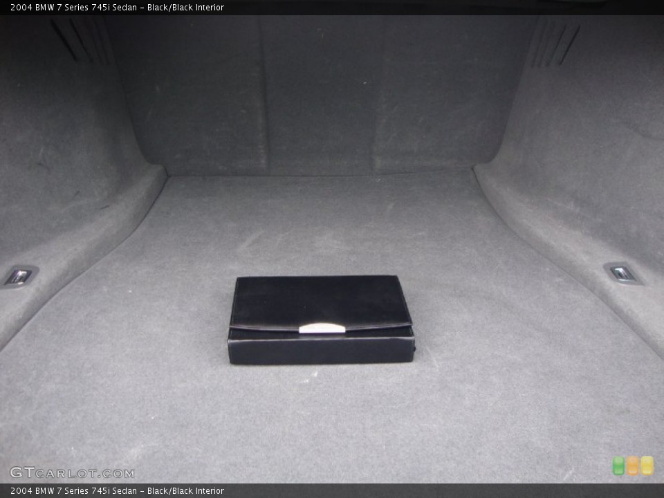 Black/Black Interior Trunk for the 2004 BMW 7 Series 745i Sedan #58494283