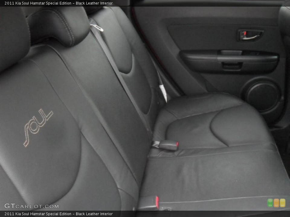 Black Leather 2011 Kia Soul Interiors