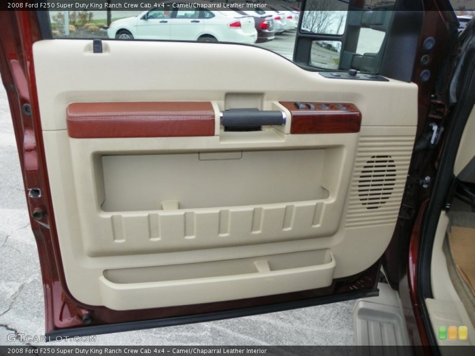 Camel/Chaparral Leather Interior Door Panel for the 2008 Ford F250 Super Duty King Ranch Crew Cab 4x4 #58497385