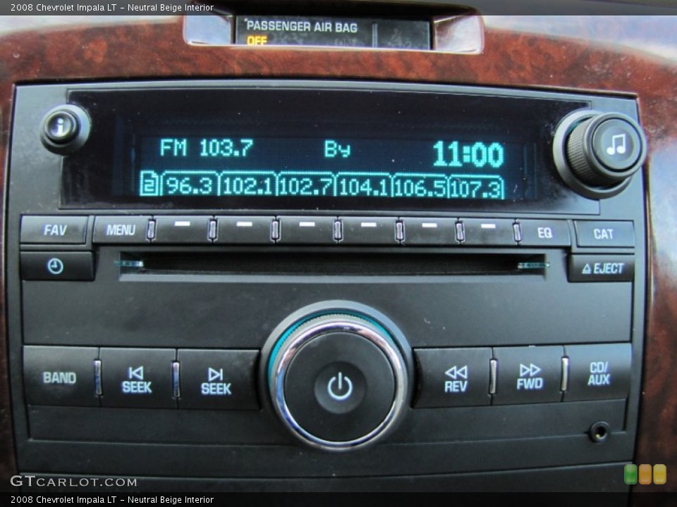 Neutral Beige Interior Audio System for the 2008 Chevrolet Impala LT #58498552