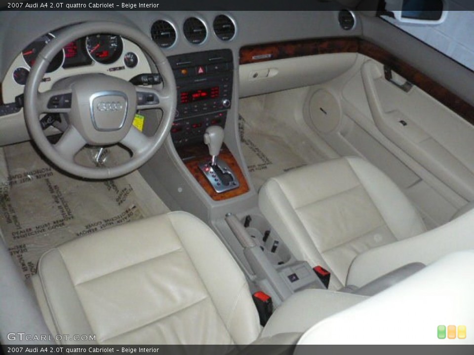 Beige Interior Photo for the 2007 Audi A4 2.0T quattro Cabriolet #58500136
