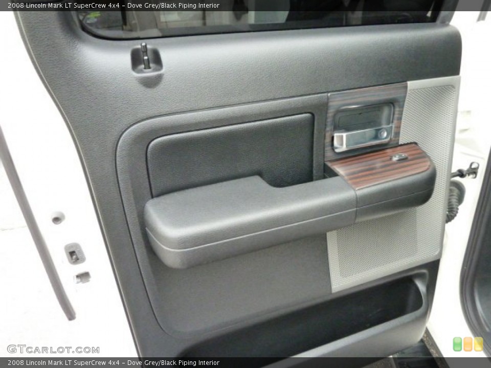 Dove Grey/Black Piping Interior Door Panel for the 2008 Lincoln Mark LT SuperCrew 4x4 #58500364