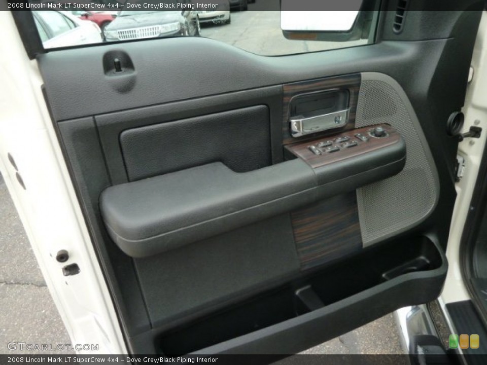 Dove Grey/Black Piping Interior Door Panel for the 2008 Lincoln Mark LT SuperCrew 4x4 #58500367