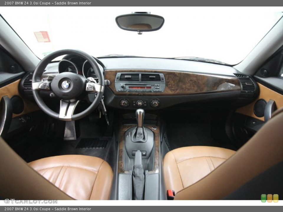 Saddle Brown Interior Dashboard for the 2007 BMW Z4 3.0si Coupe #58502783