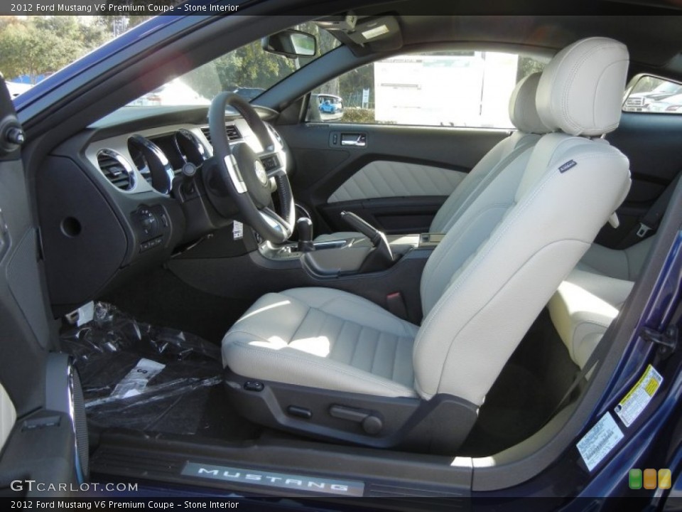Stone Interior Photo for the 2012 Ford Mustang V6 Premium Coupe #58503026