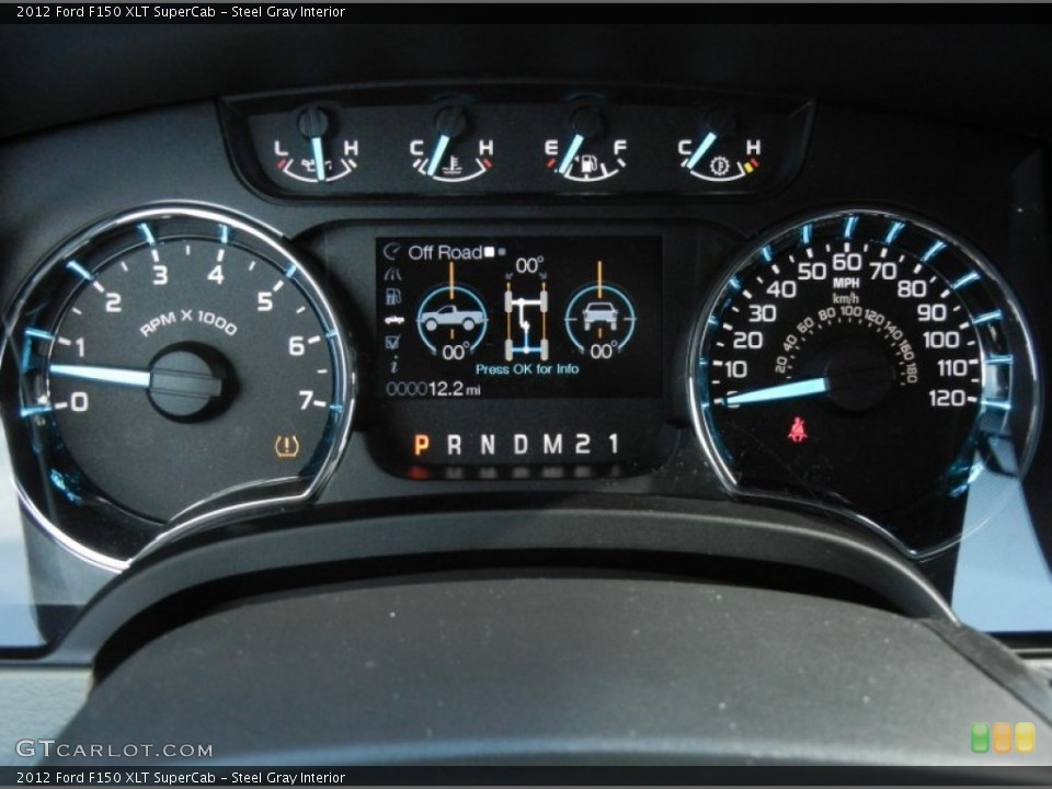 Steel Gray Interior Gauges for the 2012 Ford F150 XLT SuperCab #58503278