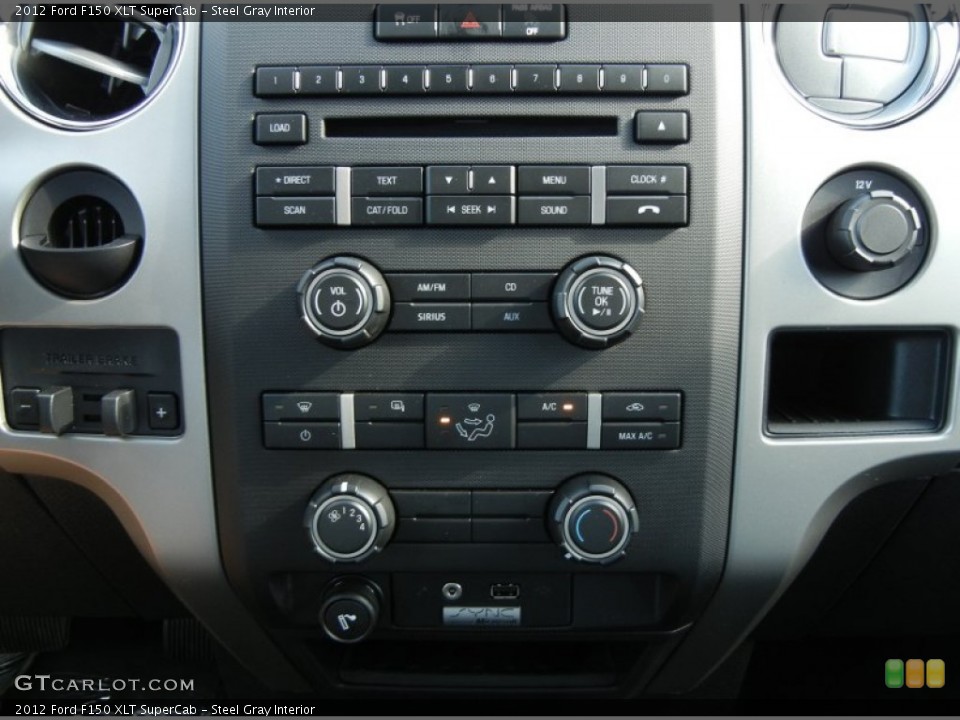 Steel Gray Interior Controls for the 2012 Ford F150 XLT SuperCab #58503287