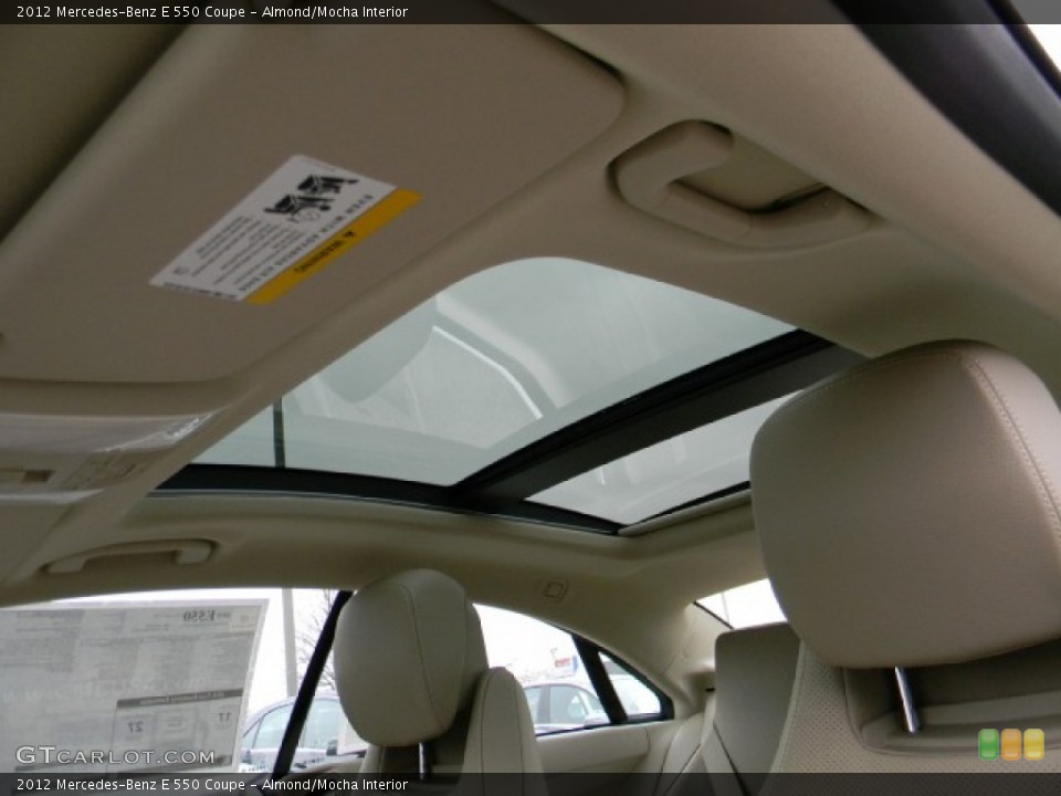 Almond/Mocha Interior Sunroof for the 2012 Mercedes-Benz E 550 Coupe #58504712