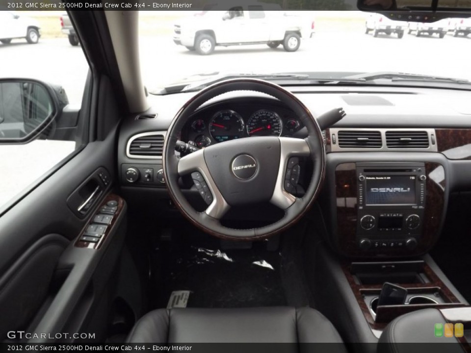 Ebony Interior Dashboard for the 2012 GMC Sierra 2500HD Denali Crew Cab 4x4 #58505804
