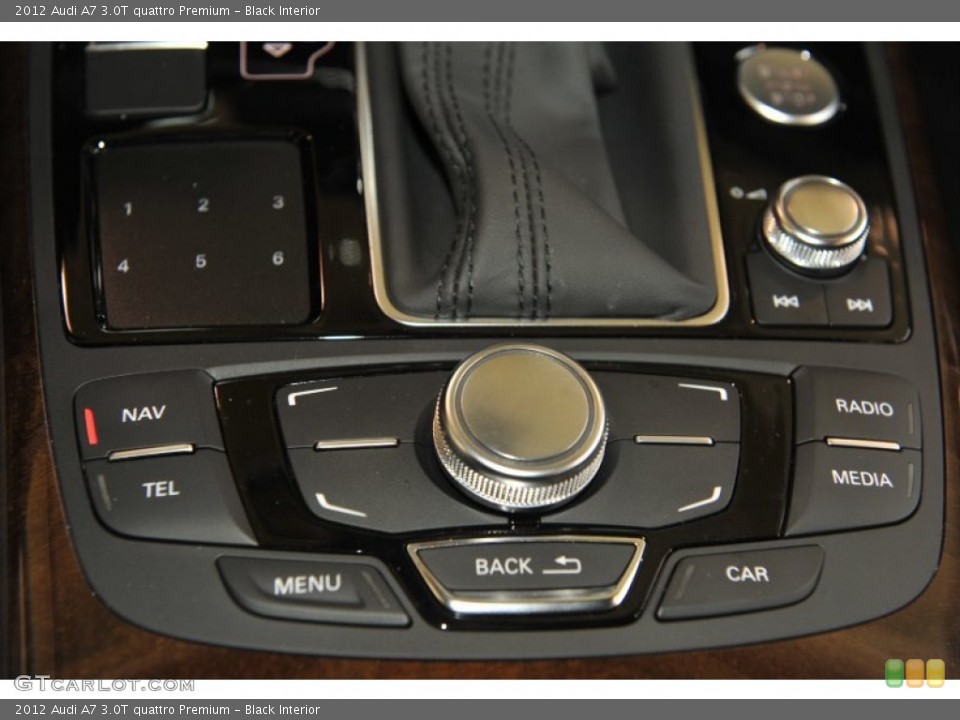 Black Interior Controls for the 2012 Audi A7 3.0T quattro Premium #58507403