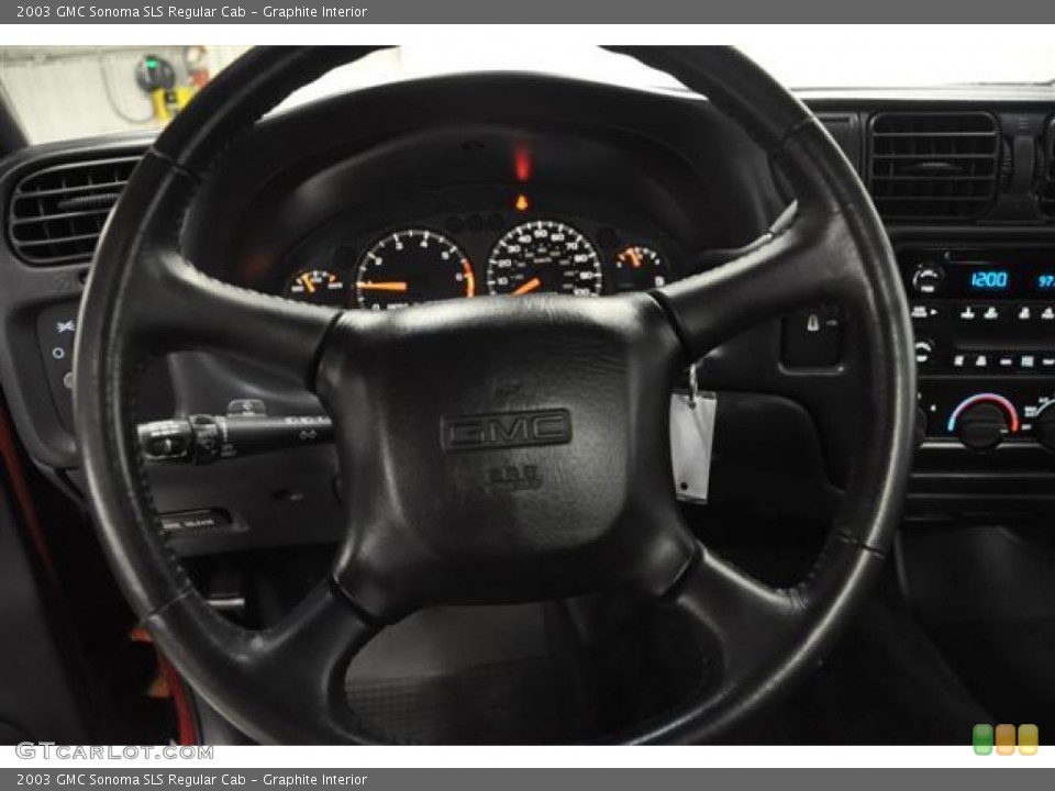 Graphite Interior Steering Wheel for the 2003 GMC Sonoma SLS Regular Cab #58509635