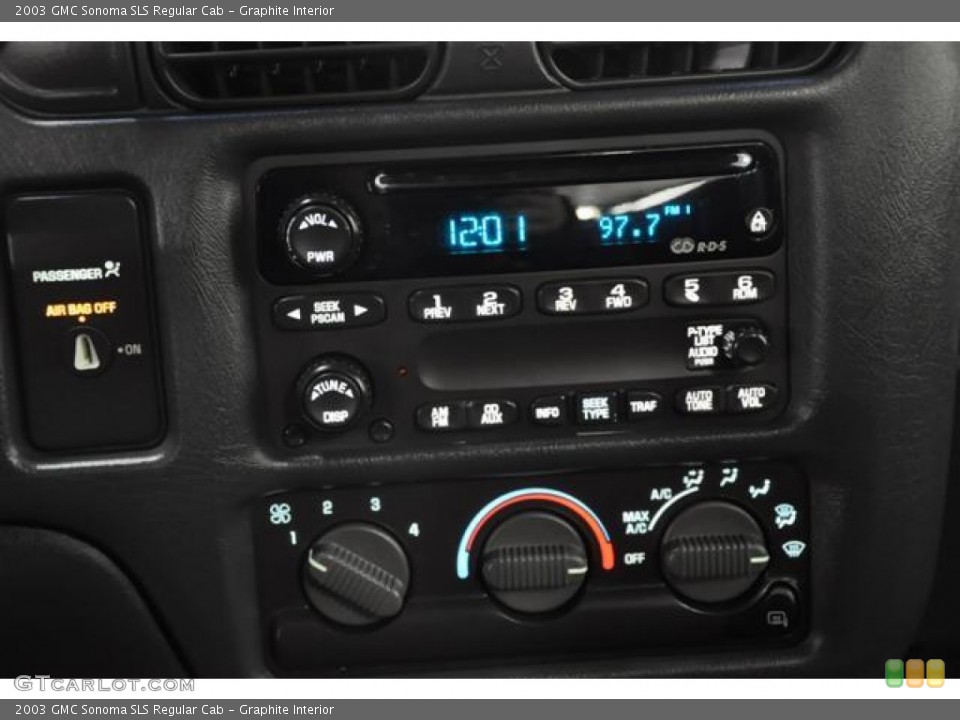 Graphite Interior Audio System for the 2003 GMC Sonoma SLS Regular Cab #58509662