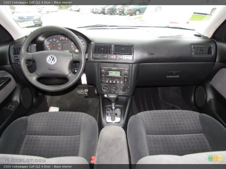 Black Interior Dashboard for the 2003 Volkswagen Golf GLS 4 Door #58511528