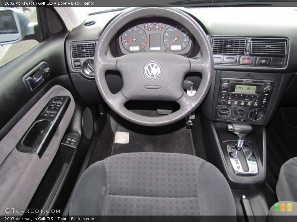 Black Interior Controls for the 2003 Volkswagen Golf GLS 4 Door #58511537