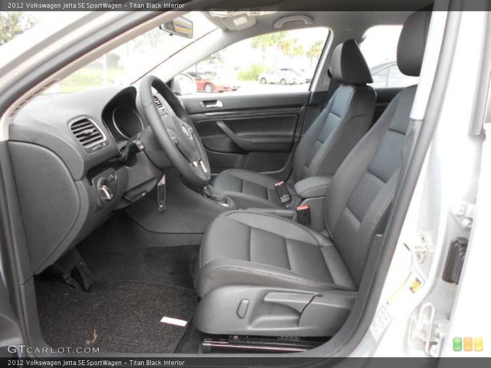 Titan Black Interior Photo for the 2012 Volkswagen Jetta SE SportWagen #58516736