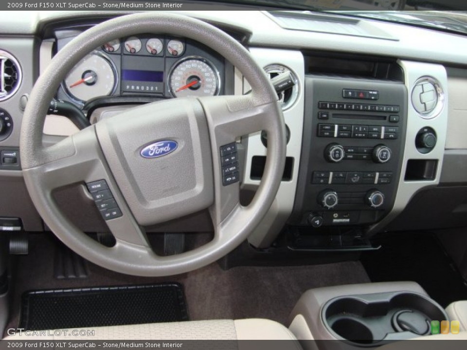 Stone/Medium Stone Interior Dashboard for the 2009 Ford F150 XLT SuperCab #58517890