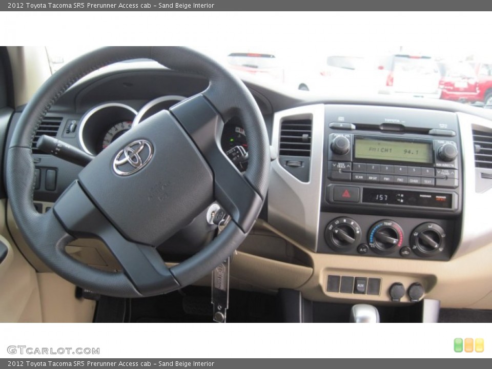 Sand Beige Interior Controls for the 2012 Toyota Tacoma SR5 Prerunner Access cab #58518410