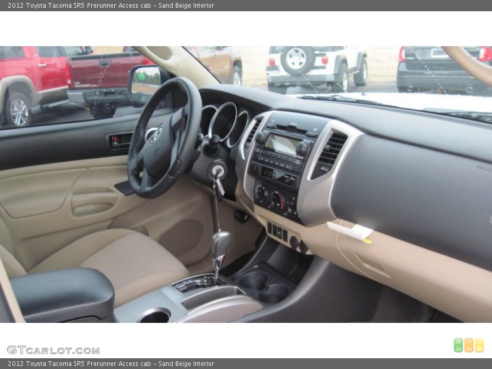 Sand Beige Interior Dashboard for the 2012 Toyota Tacoma SR5 Prerunner Access cab #58518431