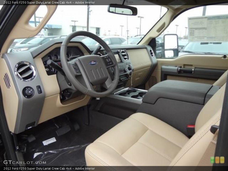 Adobe Interior Photo for the 2012 Ford F250 Super Duty Lariat Crew Cab 4x4 #58519160