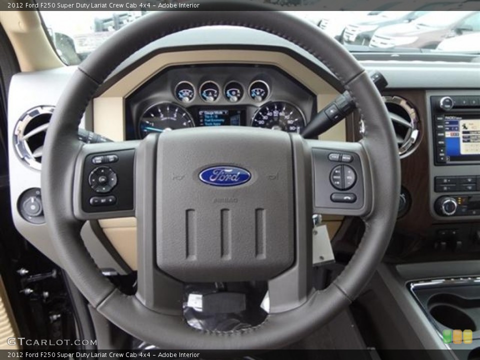 Adobe Interior Steering Wheel for the 2012 Ford F250 Super Duty Lariat Crew Cab 4x4 #58519262