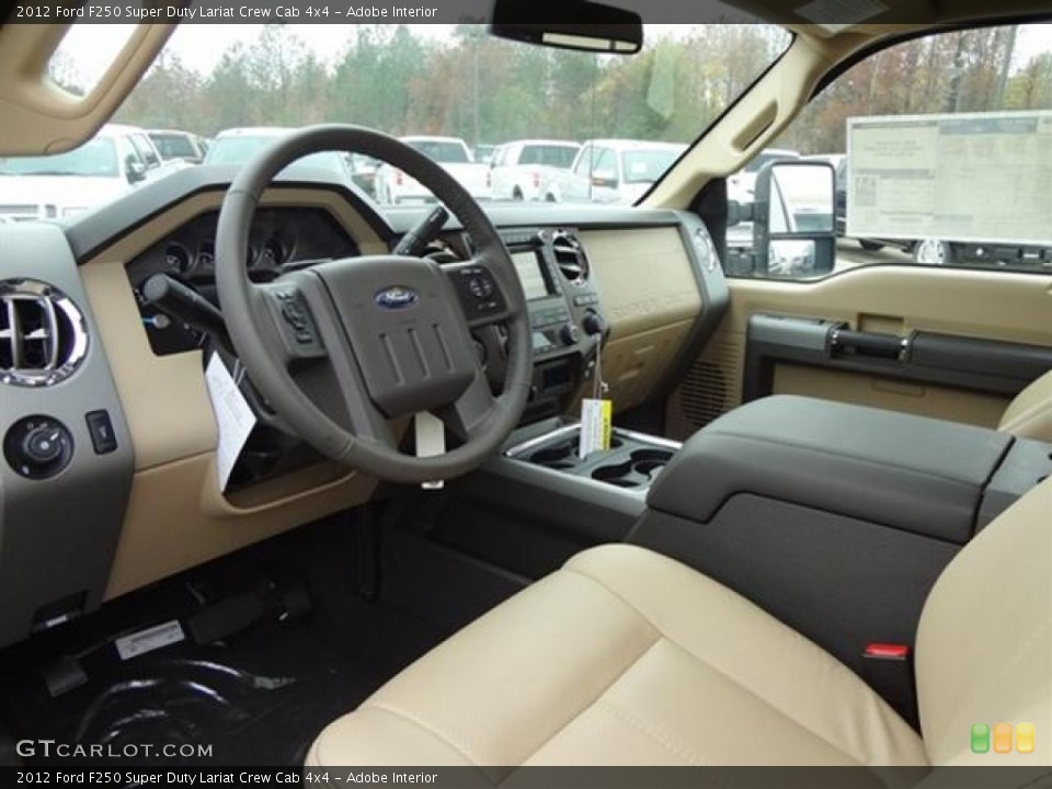Adobe Interior Photo for the 2012 Ford F250 Super Duty Lariat Crew Cab 4x4 #58519421