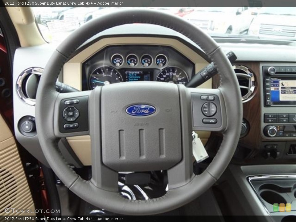 Adobe Interior Steering Wheel for the 2012 Ford F250 Super Duty Lariat Crew Cab 4x4 #58519510