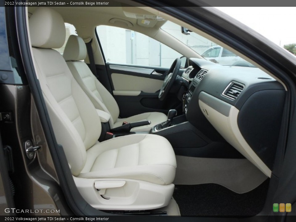 Cornsilk Beige Interior Photo for the 2012 Volkswagen Jetta TDI Sedan #58520135