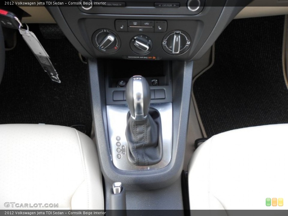 Cornsilk Beige Interior Transmission for the 2012 Volkswagen Jetta TDI Sedan #58520183