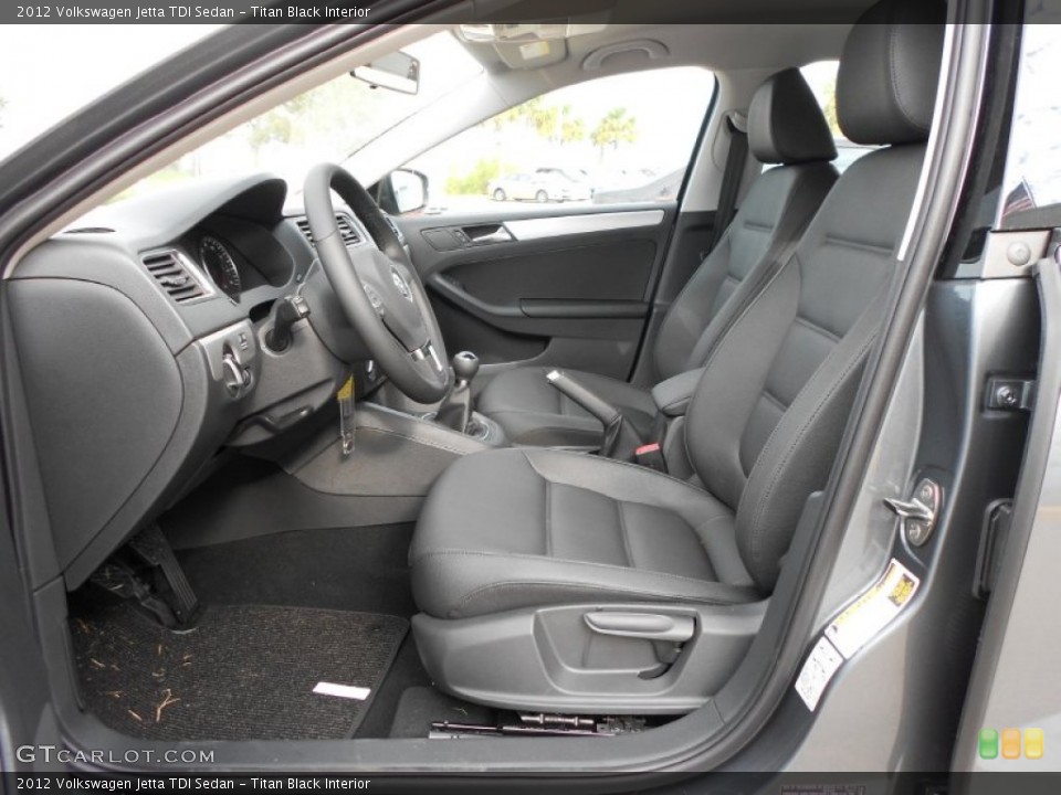 Titan Black Interior Photo for the 2012 Volkswagen Jetta TDI Sedan #58520513