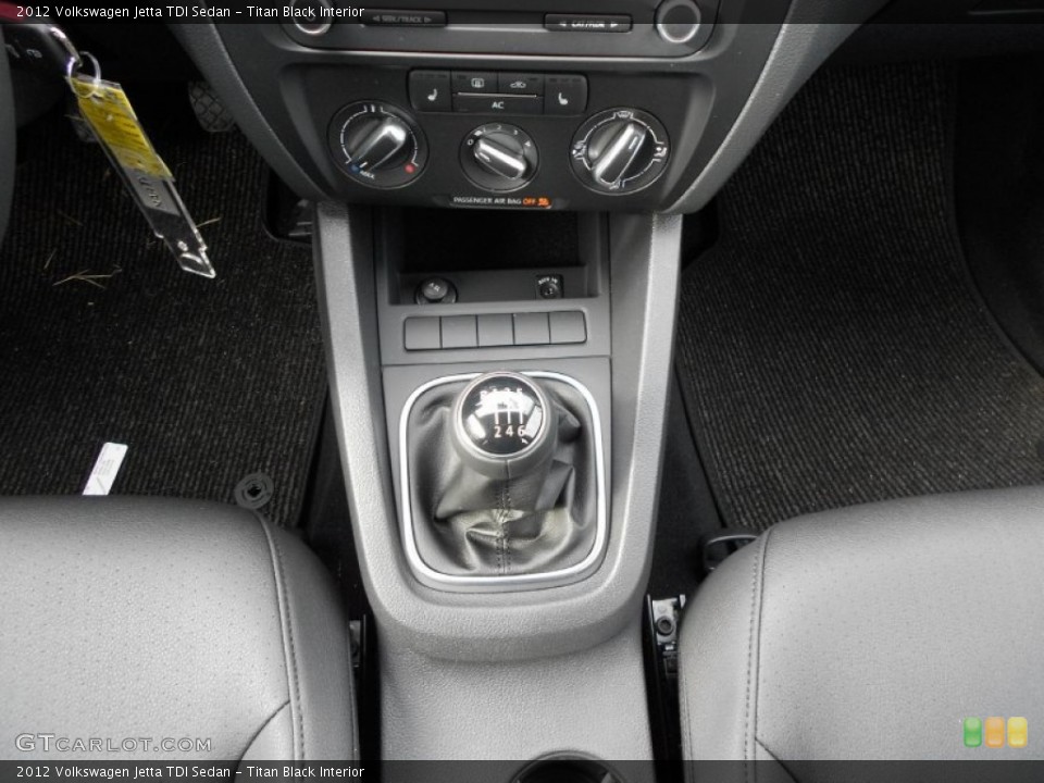 Titan Black Interior Transmission for the 2012 Volkswagen Jetta TDI Sedan #58520576