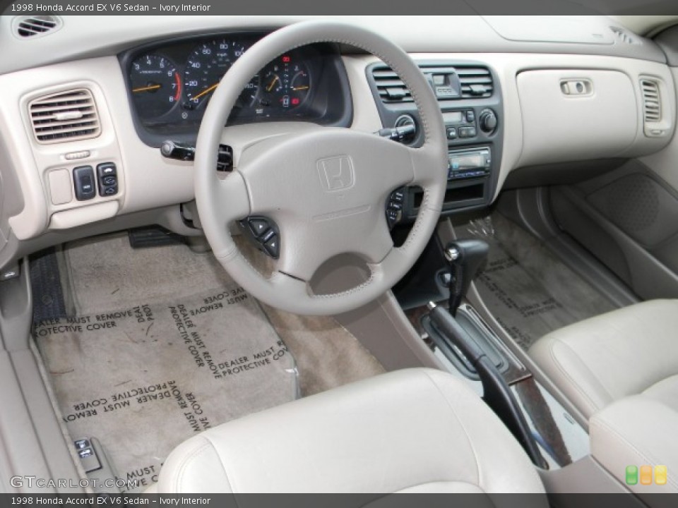 Ivory Interior Dashboard for the 1998 Honda Accord EX V6 Sedan #58520906