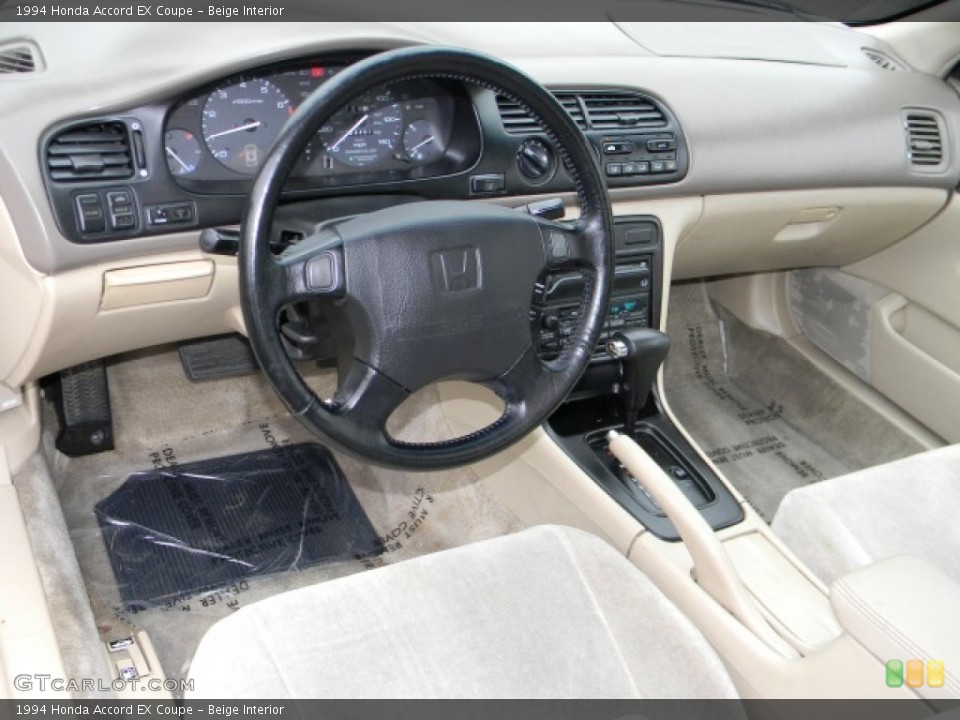 Beige Interior Prime Interior for the 1994 Honda Accord EX Coupe #58521014