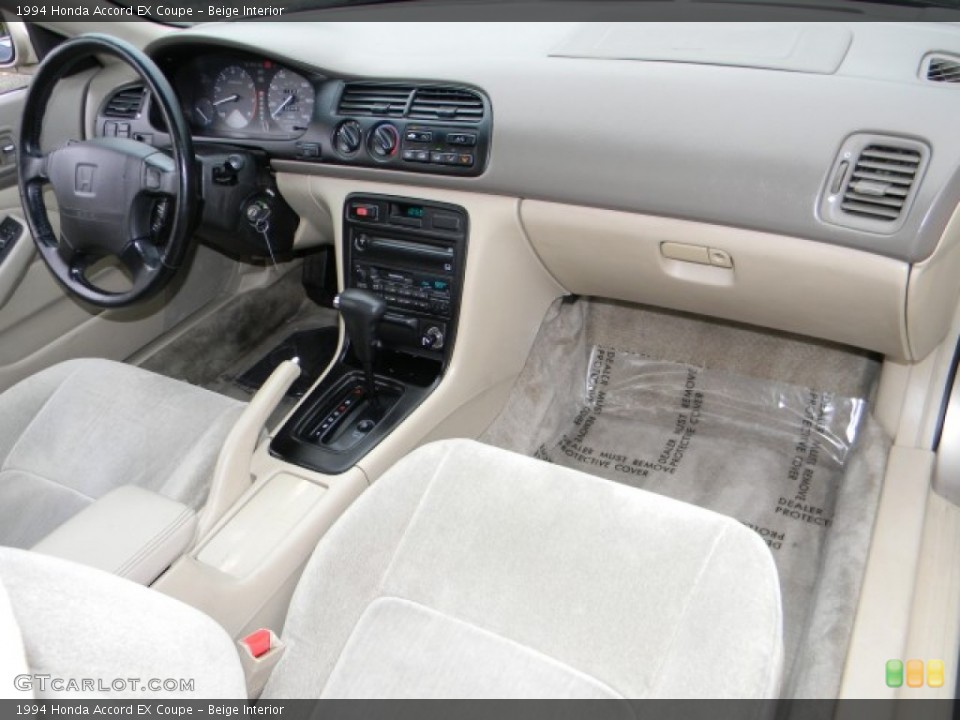 Beige Interior Dashboard for the 1994 Honda Accord EX Coupe #58521056