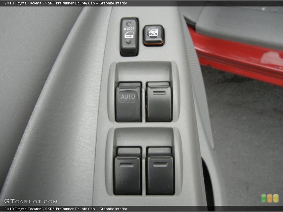 Graphite Interior Controls for the 2010 Toyota Tacoma V6 SR5 PreRunner Double Cab #58521698