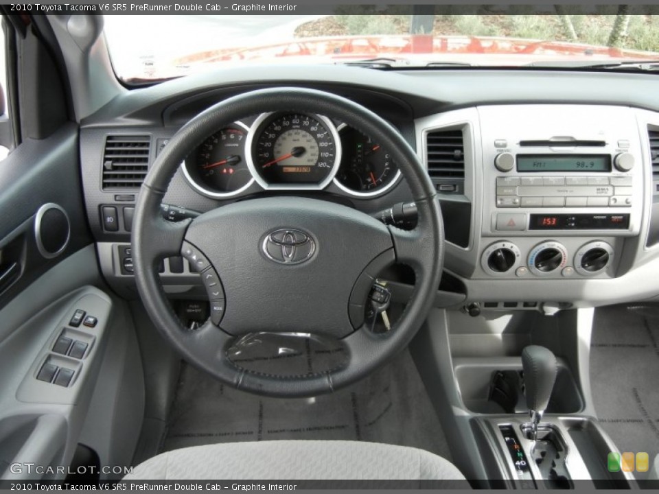 Graphite Interior Controls for the 2010 Toyota Tacoma V6 SR5 PreRunner Double Cab #58521755