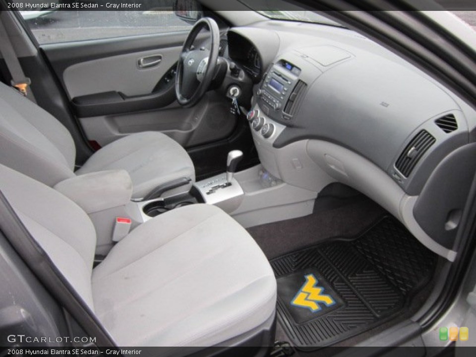 Gray Interior Dashboard for the 2008 Hyundai Elantra SE Sedan #58524671