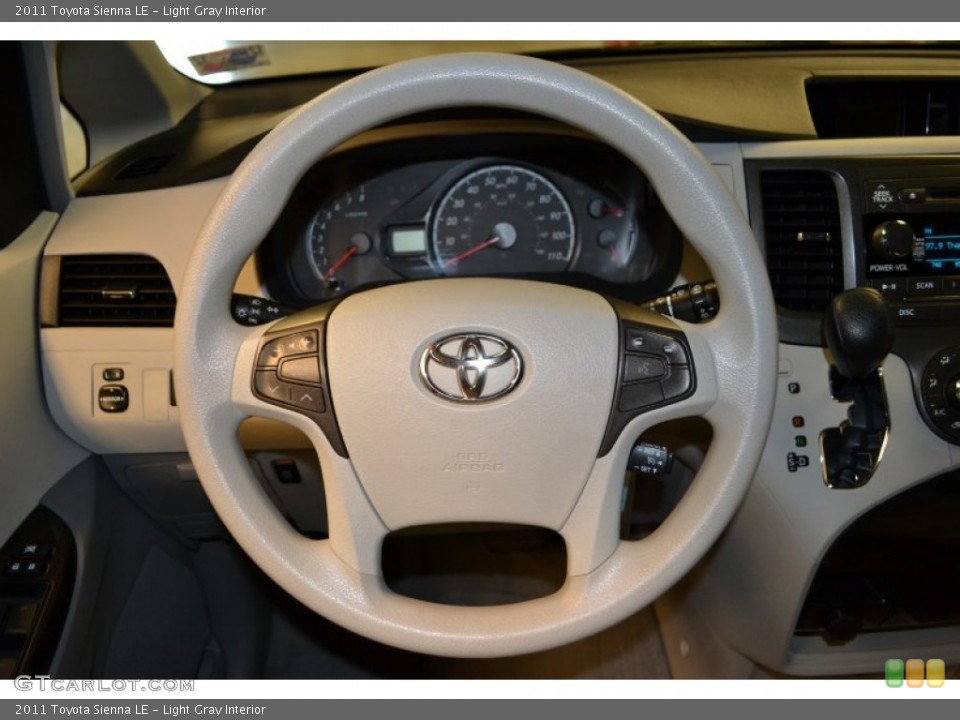 Light Gray Interior Steering Wheel for the 2011 Toyota Sienna LE #58526555
